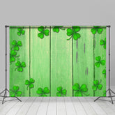 Lofaris Green Wooden Simple Happy St. Patrick’S Day Backdrops